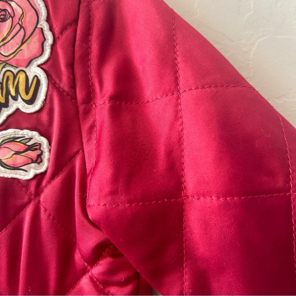 Disney collection by tutu couture burgundy princess patch puffer jacket 3t